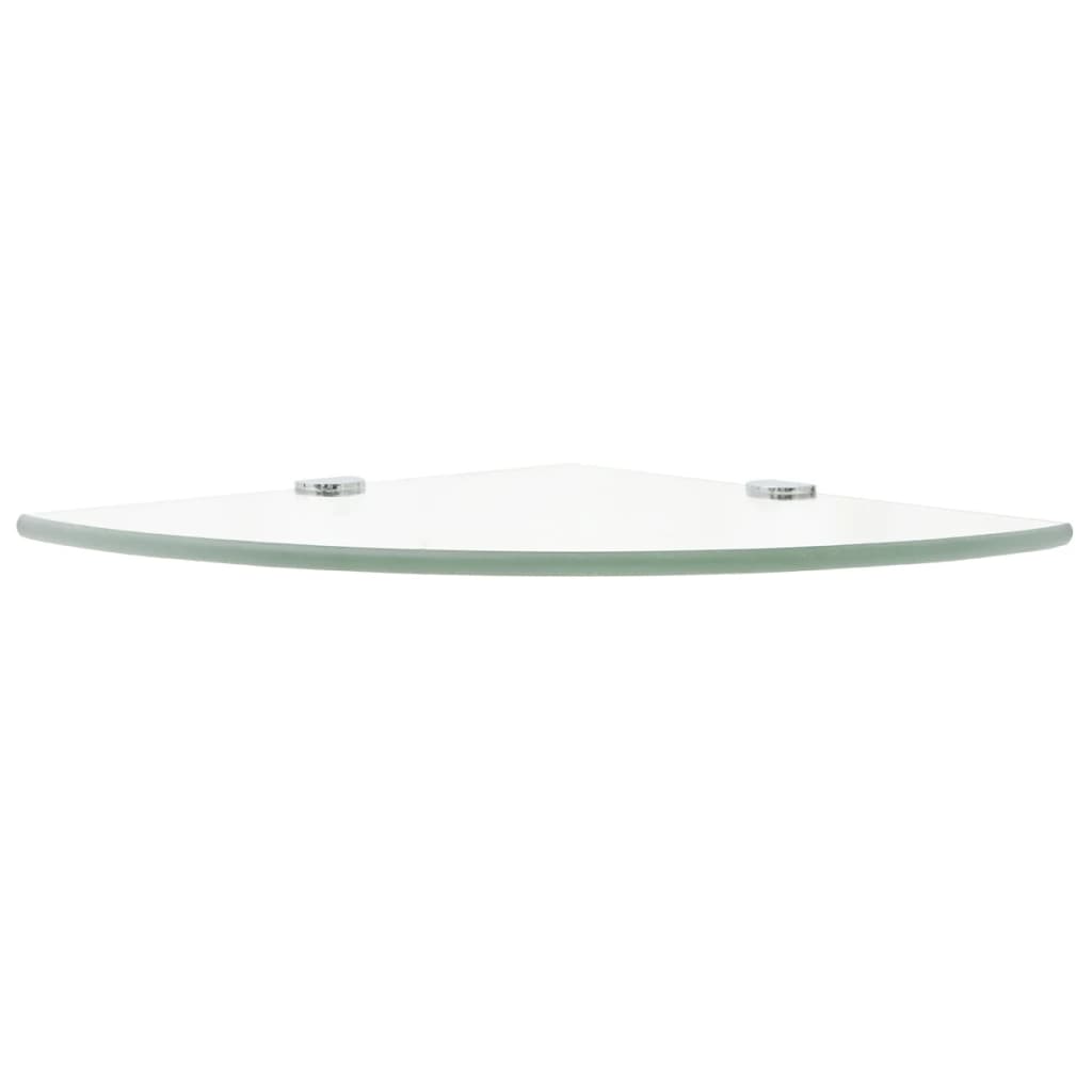 8718475527312_g_en_hd_2 vidaXL Corner Shelf with Chrome Supports Glass Clear 25x25 cm - Image 3