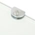 vidaXL Corner Shelf with Chrome Supports Glass Clear 25x25 cm - Image 5
