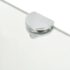 vidaXL Corner Shelf with Chrome Supports Glass Clear 35x35 cm - Image 4