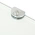 vidaXL Corner Shelf with Chrome Supports Glass Clear 35x35 cm - Image 5