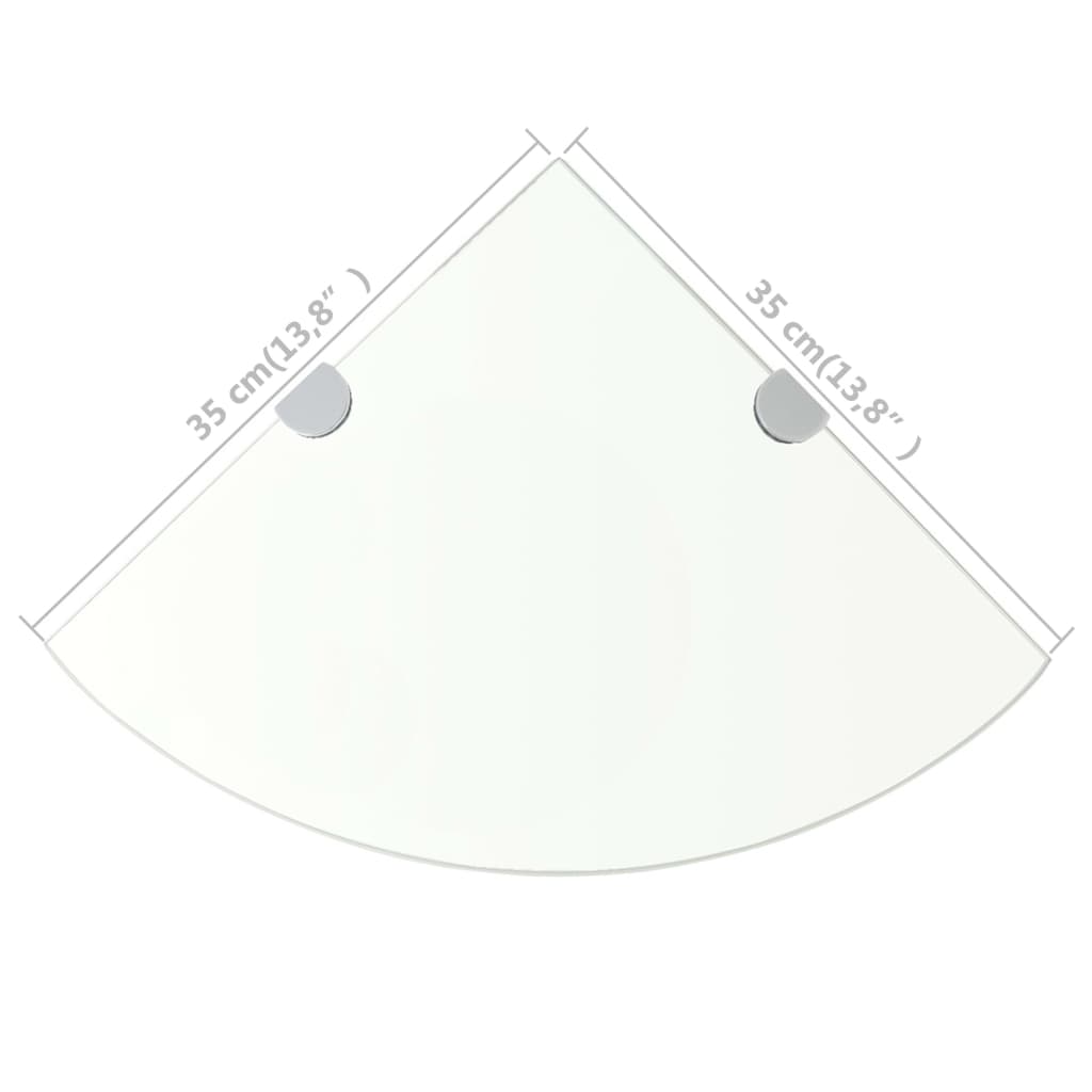 8718475527329_g_en_hd_5 vidaXL Corner Shelf with Chrome Supports Glass Clear 35x35 cm - Image 6