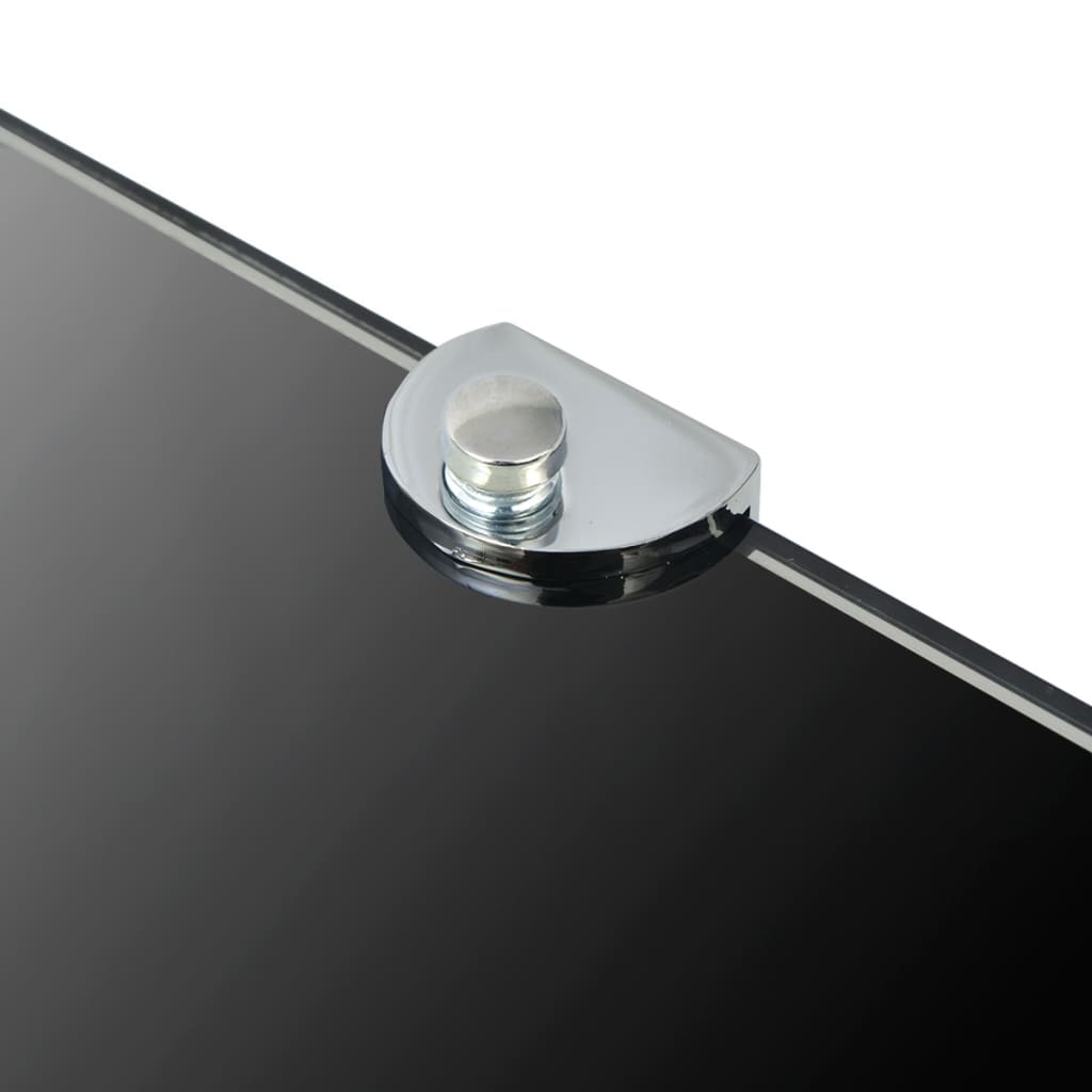 8718475527343_g_en_hd_4 vidaXL Corner Shelf with Chrome Supports Glass Black 25x25 cm - Image 5