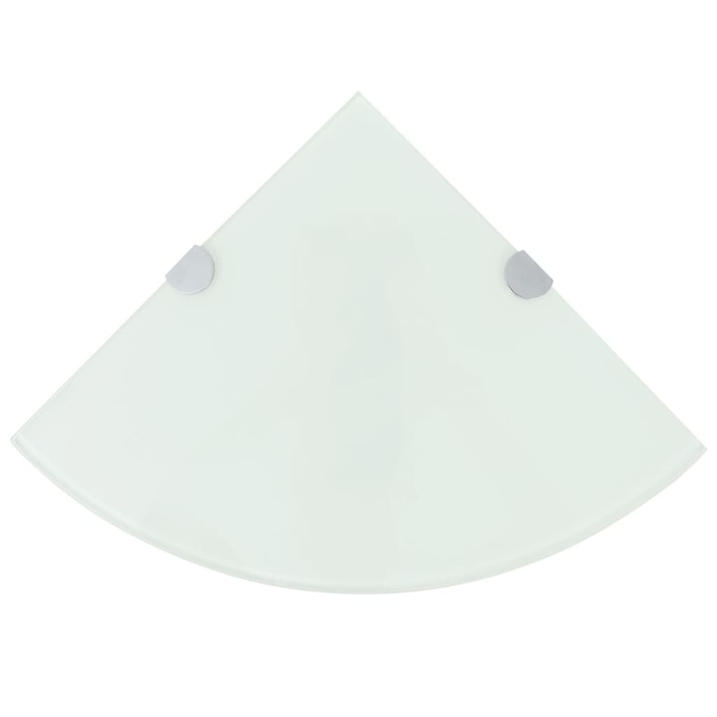 8718475527374_a_en_hd_1 vidaXL Corner Shelf with Chrome Supports Glass White 25x25 cm - Image 1