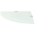 vidaXL Corner Shelf with Chrome Supports Glass White 25x25 cm - Image 2