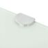 vidaXL Corner Shelf with Chrome Supports Glass White 25x25 cm - Image 4