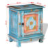 vidaXL Nightstand Solid Mango Wood Blue - Image 9