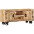 vidaXL TV Cabinet Rough Mango Wood 110x30x50 cm - Image 12