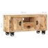 vidaXL TV Cabinet Rough Mango Wood 110x30x50 cm - Image 8