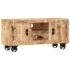 vidaXL TV Cabinet Rough Mango Wood 110x30x50 cm - Image 9