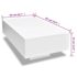 vidaXL Coffee Table High Gloss White - Image 6