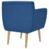 vidaXL Armchair Blue Fabric - Image 3