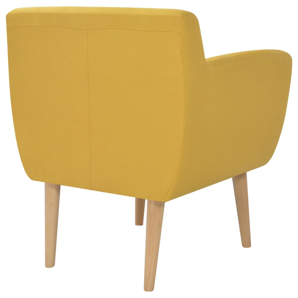 8718475529422_g_en_hd_2 vidaXL Armchair Yellow Fabric - Image 3