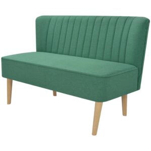 vidaXL Sofa Fabric 117x55.5x77 cm Green