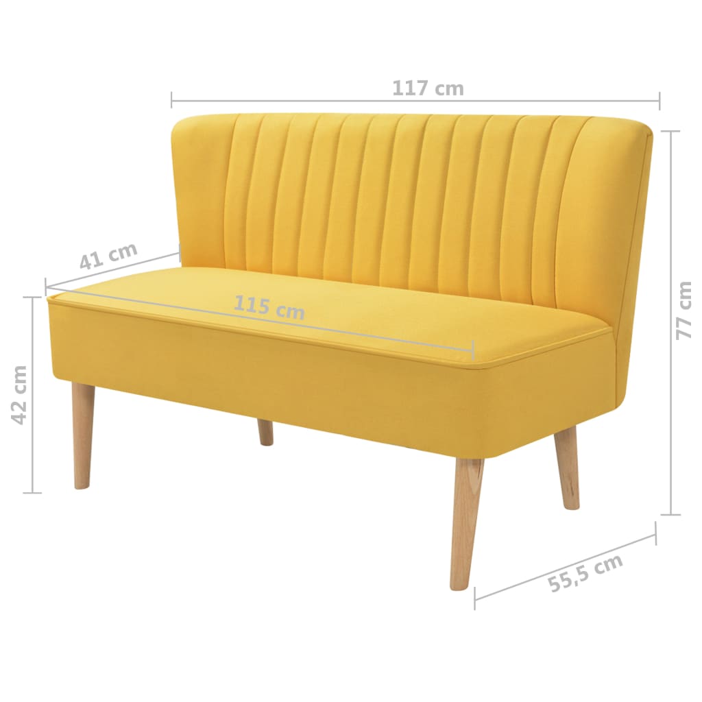 8718475529477_g_en_hd_3 vidaXL Sofa Fabric 117x55.5x77 cm Yellow - Image 4