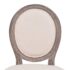 vidaXL Dining Chairs 2 pcs Cream Fabric - Image 5