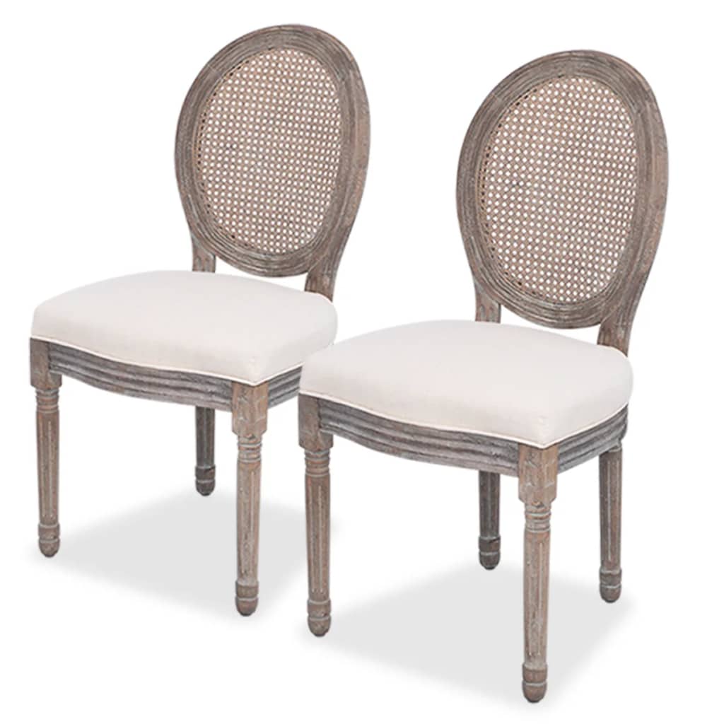 8718475529620_a_en_hd_1 vidaXL Dining Chairs 2 pcs Cream Fabric - Image 1