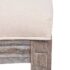 vidaXL Dining Chairs 2 pcs Cream Fabric - Image 6