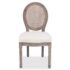 vidaXL Dining Chairs 4 pcs Cream Fabric - Image 3