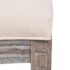 vidaXL Dining Chairs 4 pcs Cream Fabric - Image 6