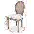 vidaXL Dining Chairs 4 pcs Cream Fabric - Image 7