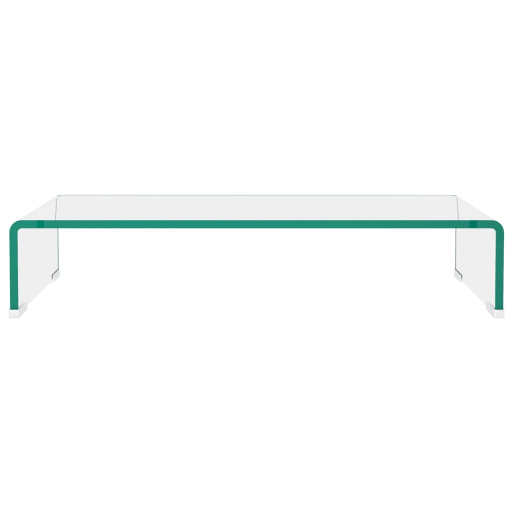 8718475529989_g_en_hd_1 vidaXL TV Stand/Monitor Riser Glass Clear 60x25x11 cm - Image 4