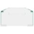 vidaXL TV Stand/Monitor Riser Glass Clear 60x25x11 cm - Image 5
