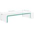 vidaXL TV Stand/Monitor Riser Glass Clear 60x25x11 cm - Image 7