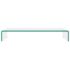 vidaXL TV Stand/Monitor Riser Glass Clear 80x30x13 cm - Image 4
