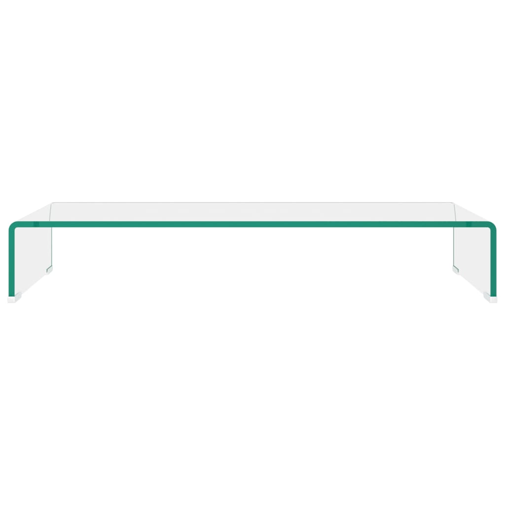 8718475530008_g_en_hd_1 vidaXL TV Stand/Monitor Riser Glass Clear 80x30x13 cm - Image 4