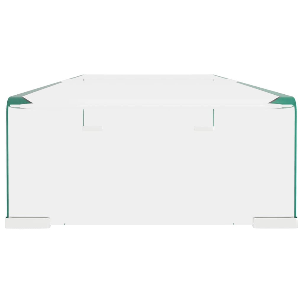 8718475530008_g_en_hd_2 vidaXL TV Stand/Monitor Riser Glass Clear 80x30x13 cm - Image 5