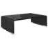 vidaXL TV Stand/Monitor Riser Glass Black 40x25x11 cm - Image 2