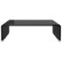 vidaXL TV Stand/Monitor Riser Glass Black 40x25x11 cm - Image 4