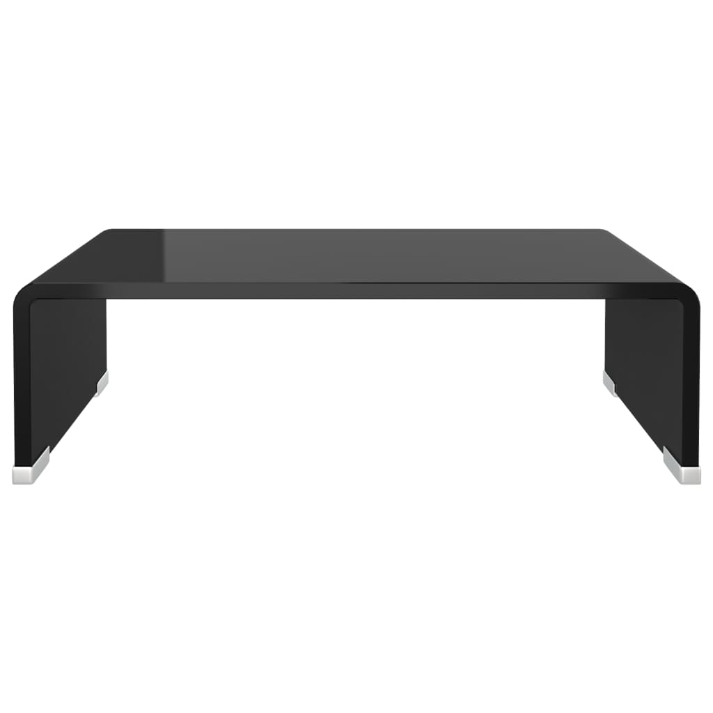 8718475530053_g_en_hd_1 vidaXL TV Stand/Monitor Riser Glass Black 40x25x11 cm - Image 4