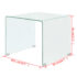 vidaXL Coffee Table Tempered Glass 49.5x50x45 cm Clear - Image 6