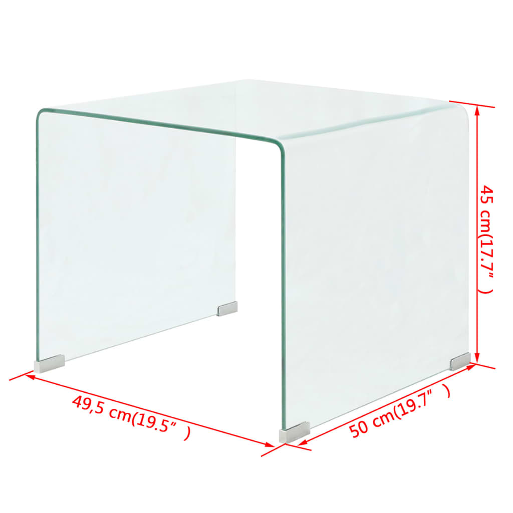 8718475530572_g_en_hd_5 vidaXL Coffee Table Tempered Glass 49.5x50x45 cm Clear - Image 6