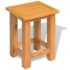 vidaXL End Table 27x24x37 cm Solid Oak Wood