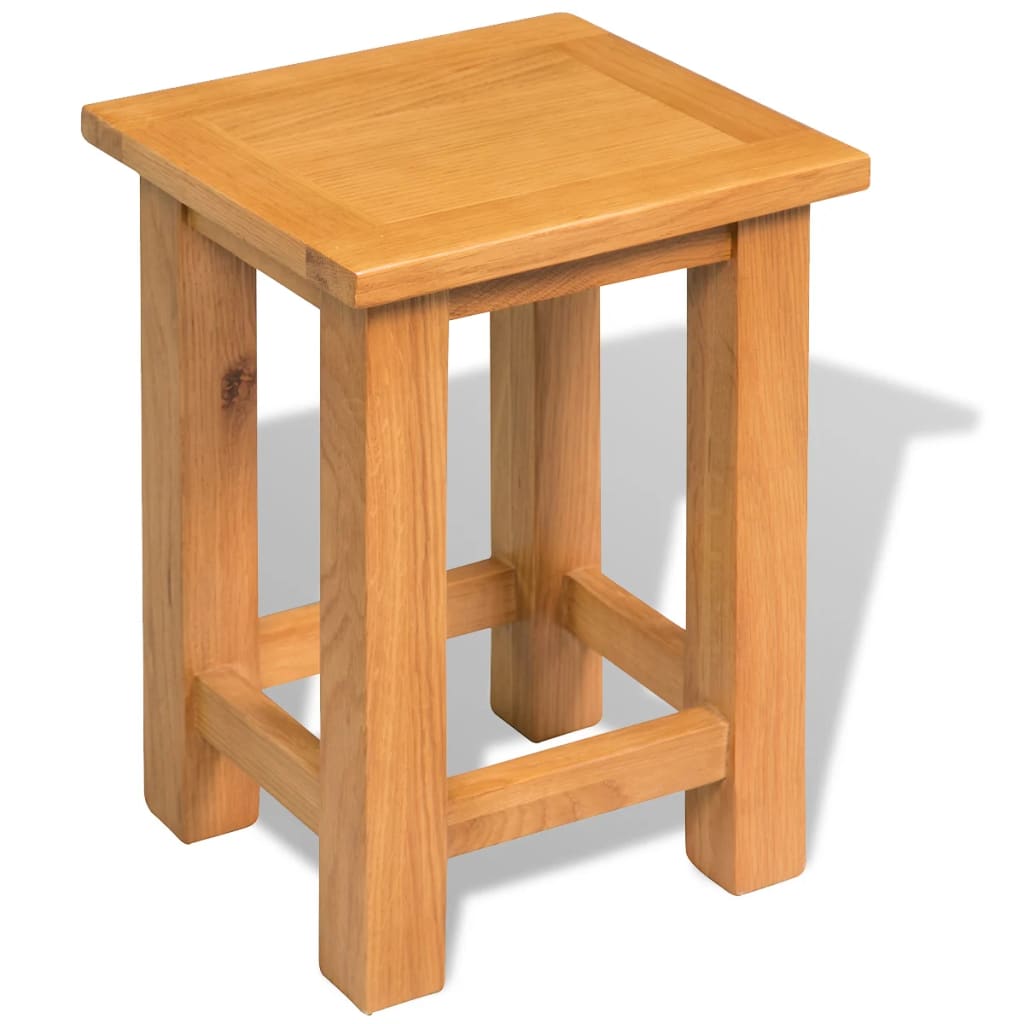 8718475530763_a_en_hd_1 vidaXL End Table 27x24x37 cm Solid Oak Wood - Image 1