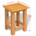 vidaXL End Table 27x24x37 cm Solid Oak Wood - Image 5
