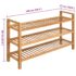 vidaXL Shoe Rack with 3 Shelves 100x27x60 cm Solid Oak Wood - Image 5