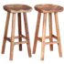 vidaXL Bar Stools 2 pcs Solid Acacia Wood