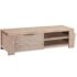 vidaXL TV Cabinet Solid Brushed Acacia Wood 140x38x40 cm - Image 2