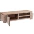 vidaXL TV Cabinet Solid Brushed Acacia Wood 140x38x40 cm - Image 5