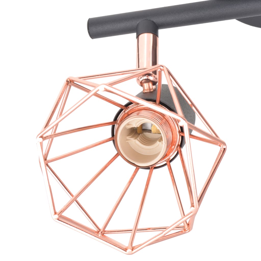 8718475532422_g_en_hd_2 vidaXL Ceiling Lamp with 2 Spotlights E14 Black and Copper - Image 3