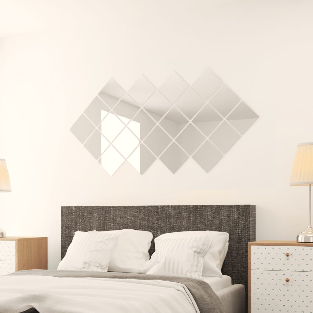 8718475533139_g_en_hd_1 vidaXL 24 pcs Mirror Tiles Square Glass - Image 3