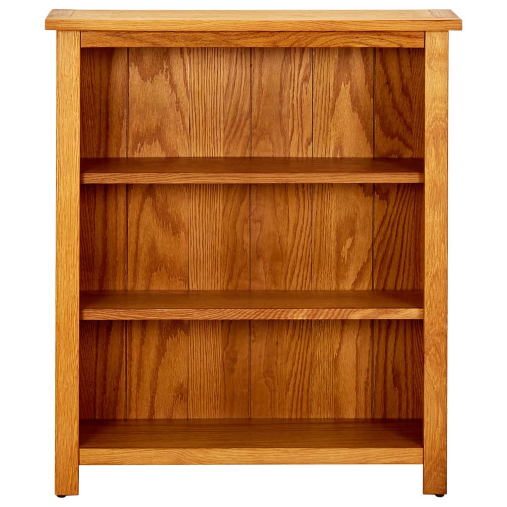 8718475533177_g_en_hd_1 vidaXL 3-Tier Bookcase 70x22.5x82 cm Solid Oak Wood - Image 2