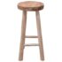vidaXL Bar Stool Solid Teak Wood - Image 2