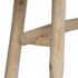 vidaXL Bench Goatskin Leather Teak - Image 5