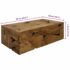 vidaXL Coffee Table 90x50x30 cm Genuine Teak Brown - Image 7