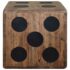 vidaXL Storage Box Mindi Wood 40x40x40 cm Dice Design - Image 4