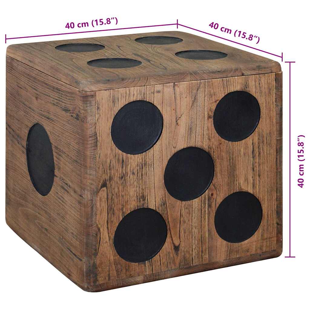 8718475533467_g_en_hd_4 vidaXL Storage Box Mindi Wood 40x40x40 cm Dice Design - Image 5